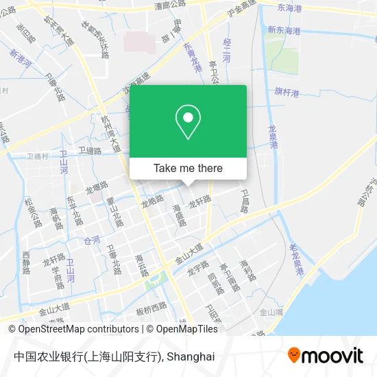 中国农业银行(上海山阳支行) map