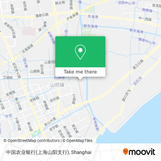 中国农业银行(上海山阳支行) map