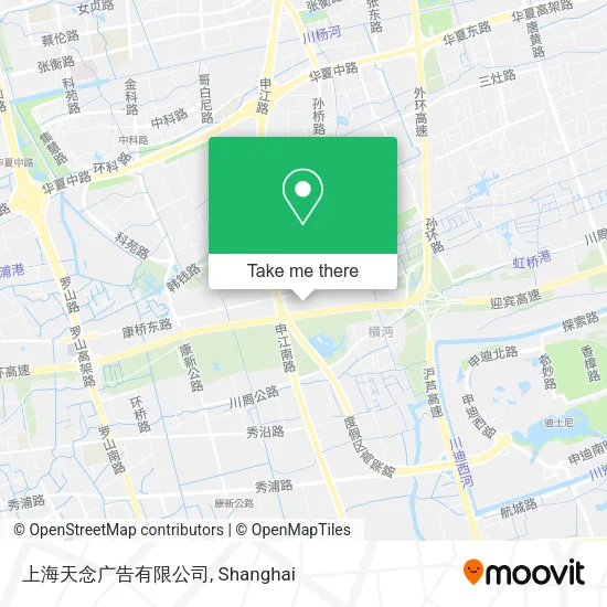 上海天念广告有限公司 map