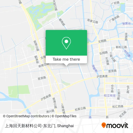 上海回天新材料公司-东北门 map
