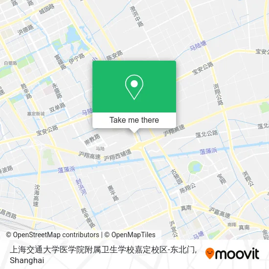 上海交通大学医学院附属卫生学校嘉定校区-东北门 map