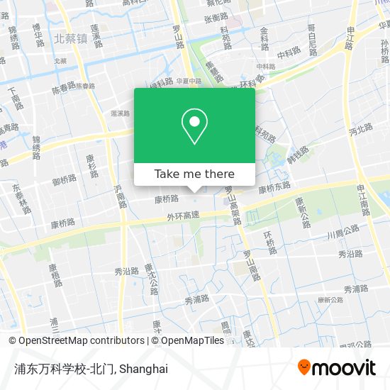 浦东万科学校-北门 map