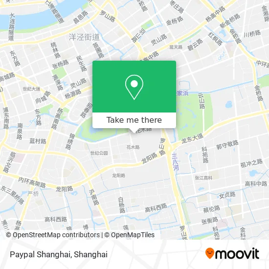 Paypal Shanghai map