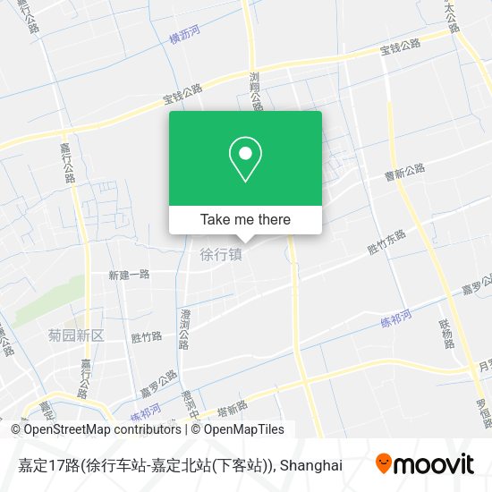 嘉定17路(徐行车站-嘉定北站(下客站)) map