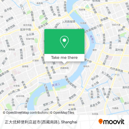 正大优鲜便利店超市(西藏南路) map