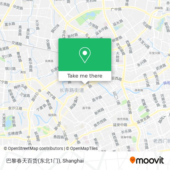 巴黎春天百货(东北1门) map