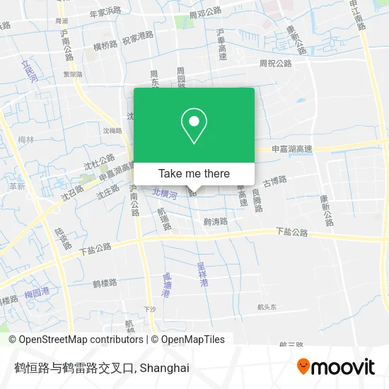 鹤恒路与鹤雷路交叉口 map