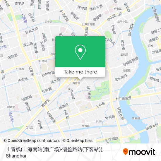 上青线(上海南站(南广场)-漕盈路站(下客站)) map