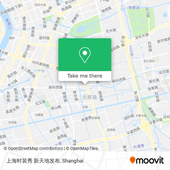 上海时装秀 新天地发布 map