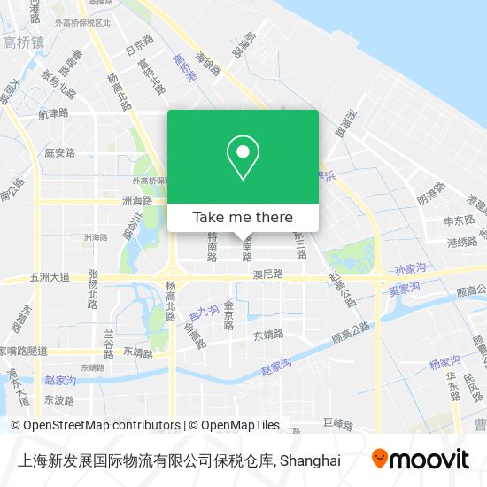 上海新发展国际物流有限公司保税仓库 map