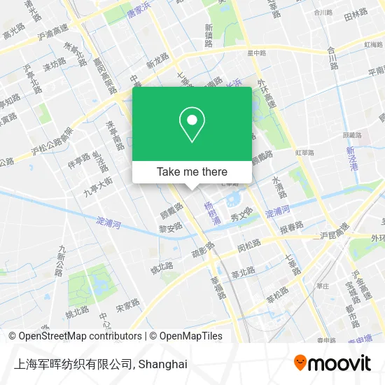 上海军晖纺织有限公司 map