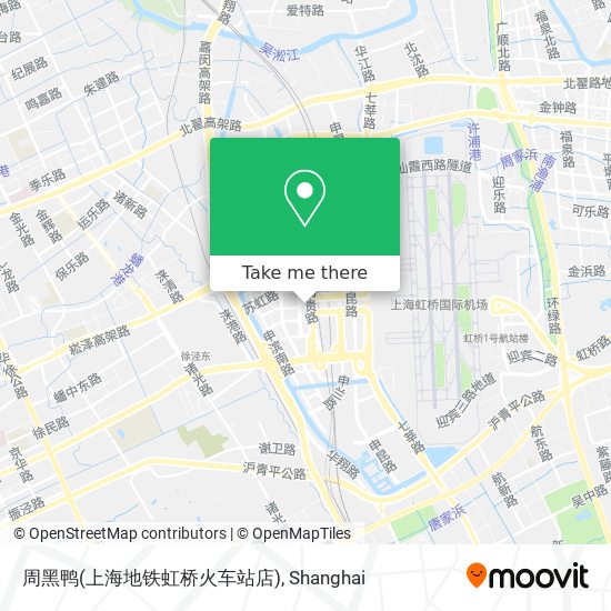 周黑鸭(上海地铁虹桥火车站店) map