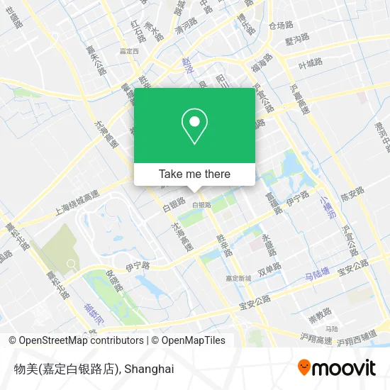 物美(嘉定白银路店) map
