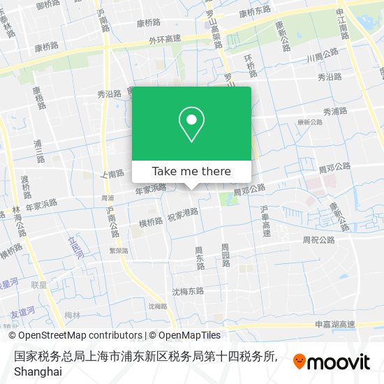 国家税务总局上海市浦东新区税务局第十四税务所 map