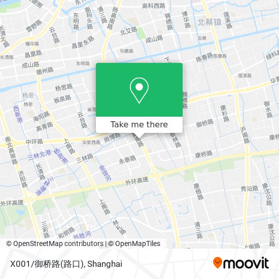 X001/御桥路(路口) map