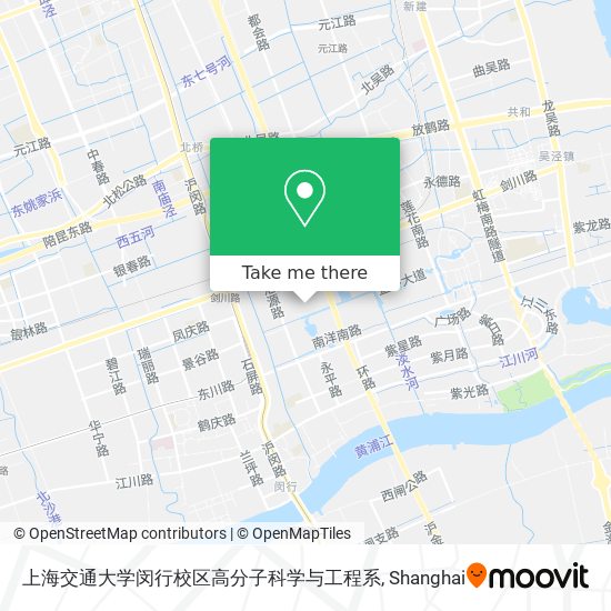 上海交通大学闵行校区高分子科学与工程系 map