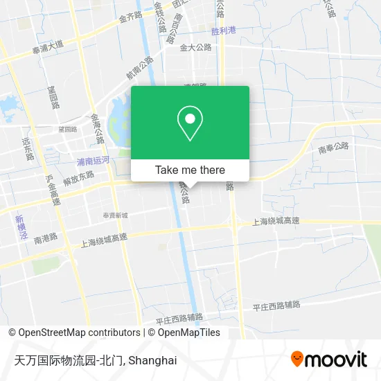 天万国际物流园-北门 map