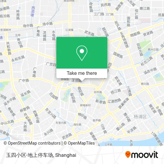 玉四小区-地上停车场 map