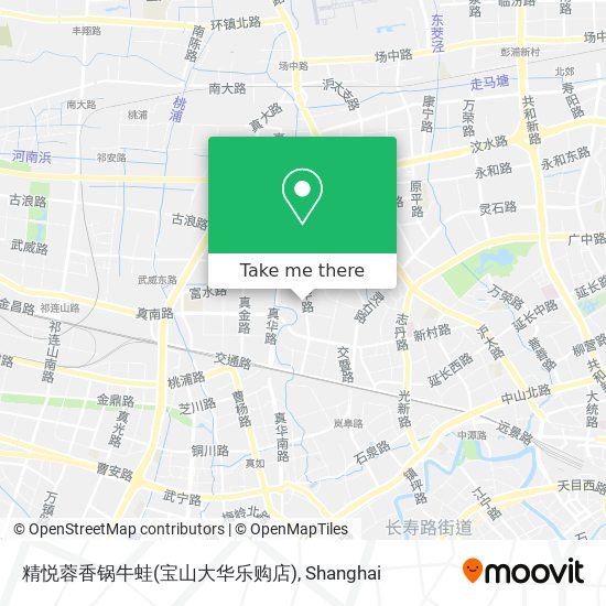 精悦蓉香锅牛蛙(宝山大华乐购店) map