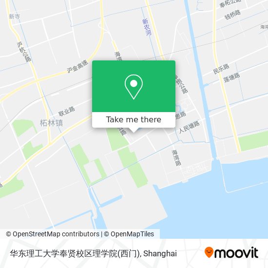 华东理工大学奉贤校区理学院(西门) map