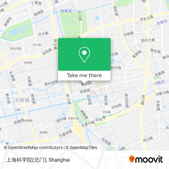 上海科学院(北门) map