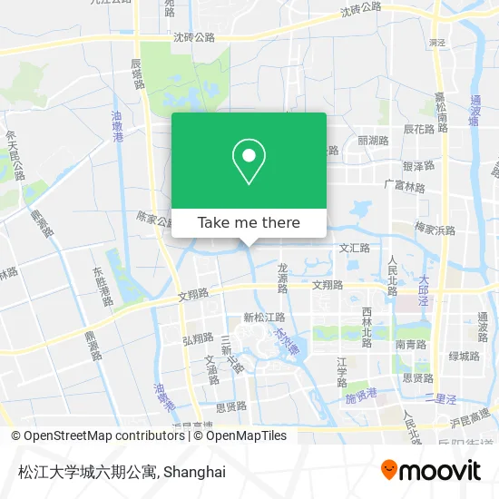 松江大学城六期公寓 map