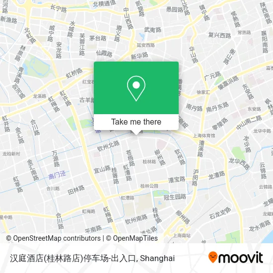 汉庭酒店(桂林路店)停车场-出入口 map