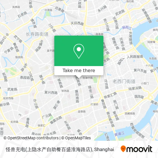 怪兽充电(上隐水产自助餐百盛淮海路店) map