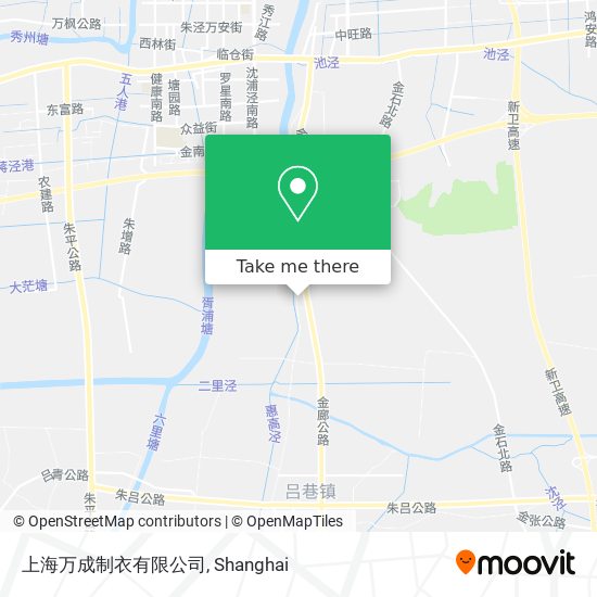 上海万成制衣有限公司 map