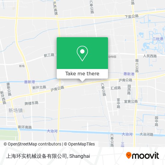 上海环实机械设备有限公司 map
