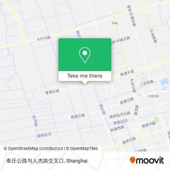 奉庄公路与人杰路交叉口 map