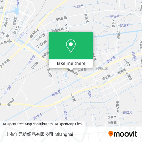 上海年元纺织品有限公司 map