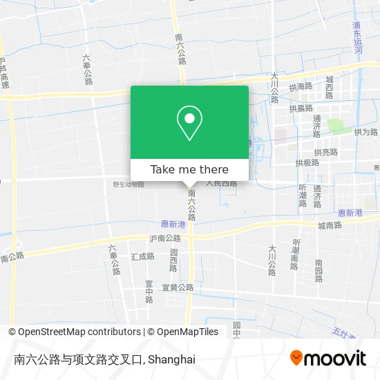 南六公路与项文路交叉口 map