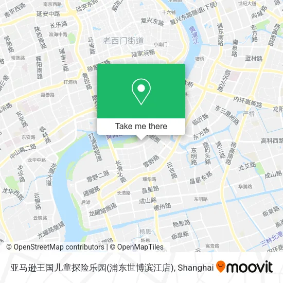 亚马逊王国儿童探险乐园(浦东世博滨江店) map