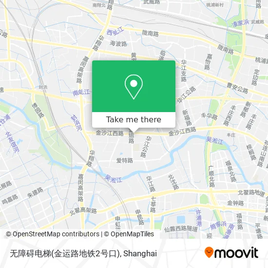 无障碍电梯(金运路地铁2号口) map