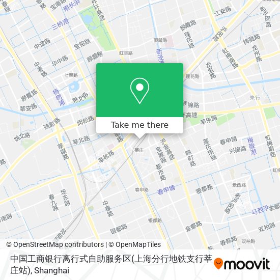 中国工商银行离行式自助服务区(上海分行地铁支行莘庄站) map
