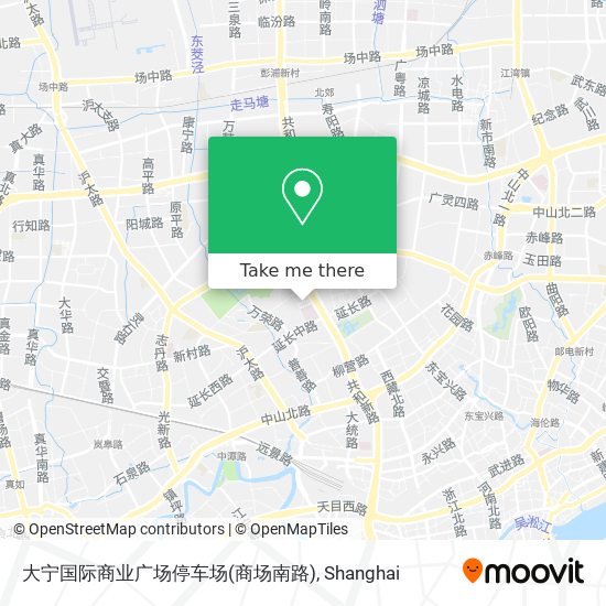 大宁国际商业广场停车场(商场南路) map