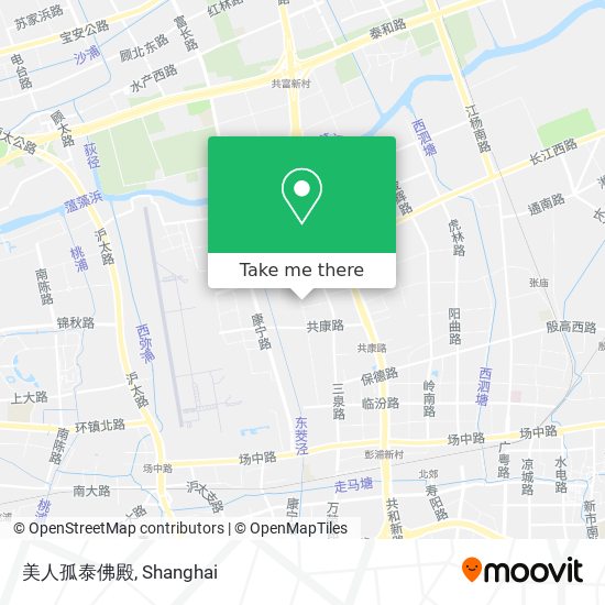 美人孤泰佛殿 map