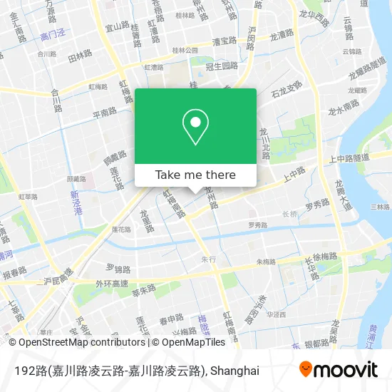 192路(嘉川路凌云路-嘉川路凌云路) map