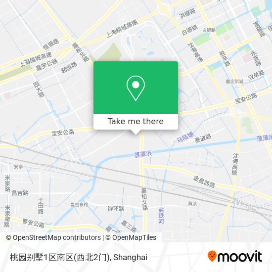 桃园别墅1区南区(西北2门) map