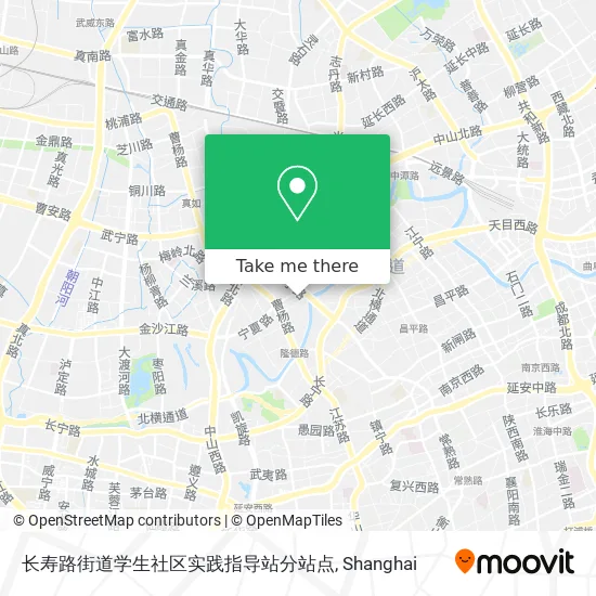 长寿路街道学生社区实践指导站分站点 map