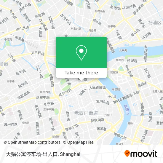 天赐公寓停车场-出入口 map