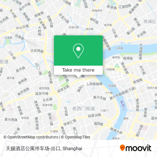 天赐酒店公寓停车场-出口 map