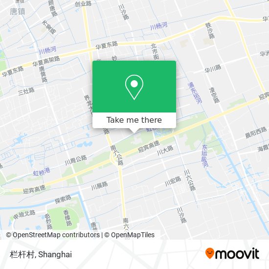 栏杆村 map