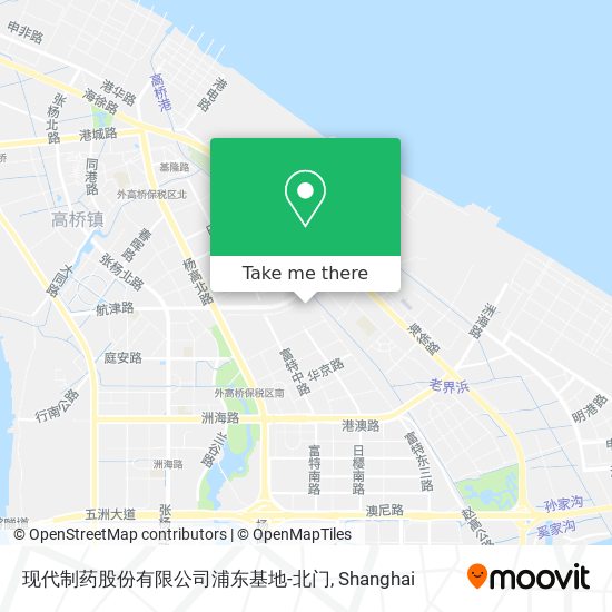 现代制药股份有限公司浦东基地-北门 map
