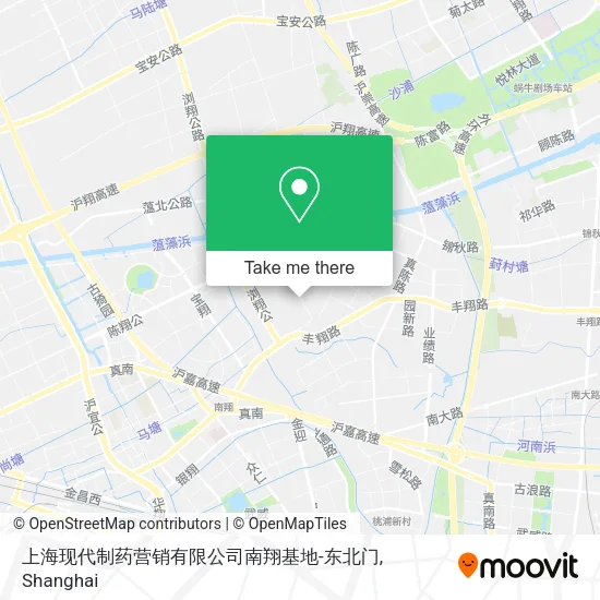 上海现代制药营销有限公司南翔基地-东北门 map