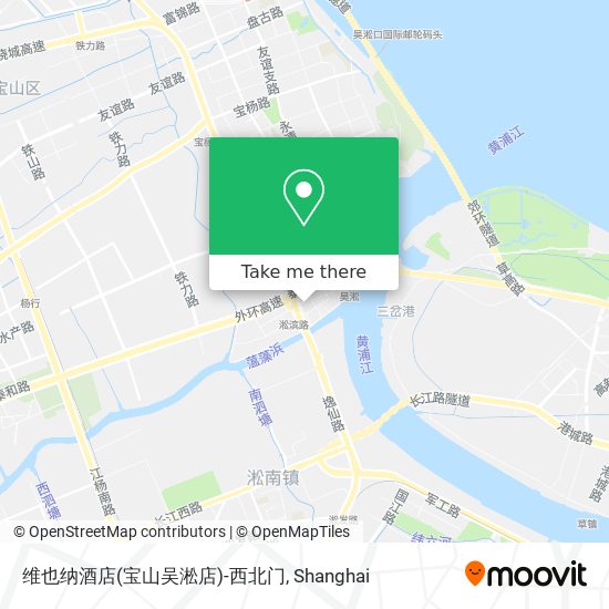 维也纳酒店(宝山吴淞店)-西北门 map