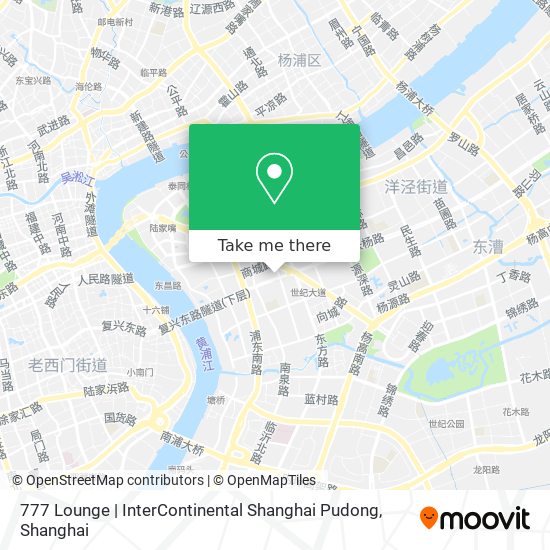 777 Lounge | InterContinental Shanghai Pudong map