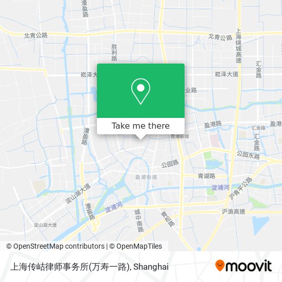 上海传岵律师事务所(万寿一路) map