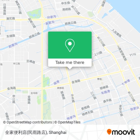 全家便利店(民雨路店) map